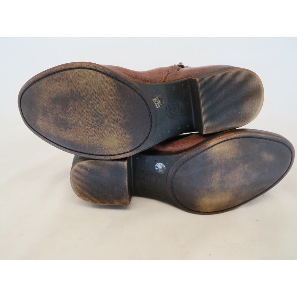 Lucky Brand Womens Brown Leather Zip Ankle Fashion Boots Booties Size 7 M - Picture 9 of 11